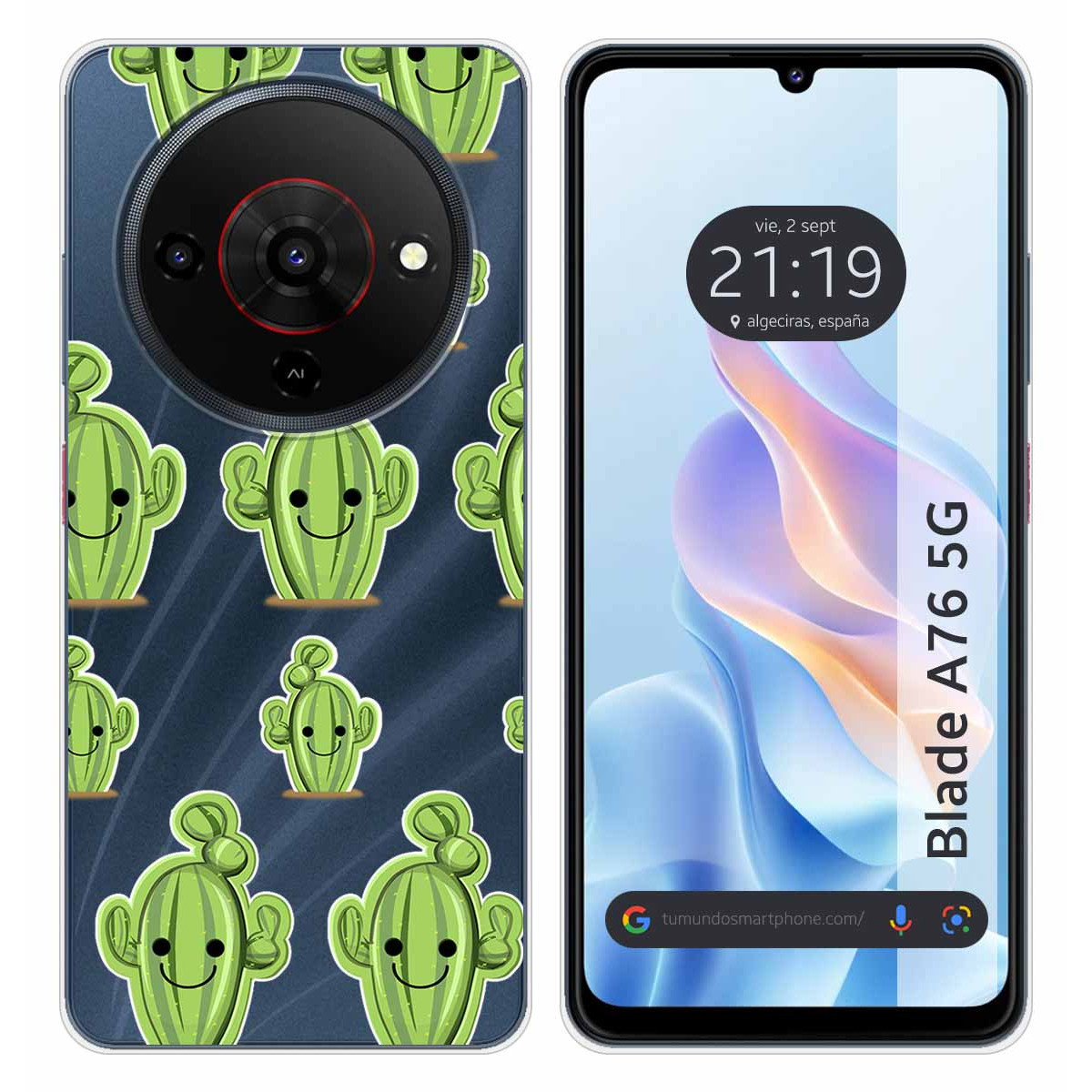 Funda Silicona Transparente para Zte Blade A76...