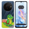 Funda Silicona Transparente para Zte Blade A76 5G diseño Coco Dibujos