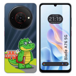 Funda Silicona Transparente para Zte Blade A76 5G diseño...