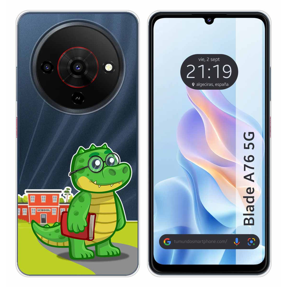 Funda Silicona Transparente para Zte Blade A76...