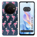 Funda Silicona Transparente para Zte Blade A76 5G diseño Flamenco Dibujos