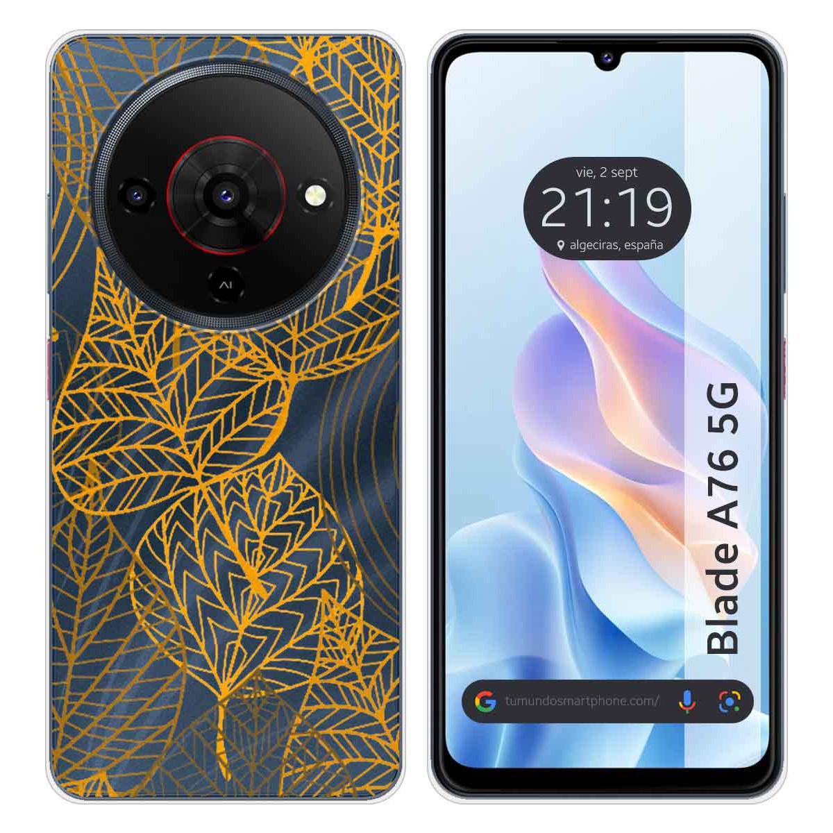 Funda Silicona Transparente para Zte Blade A76...