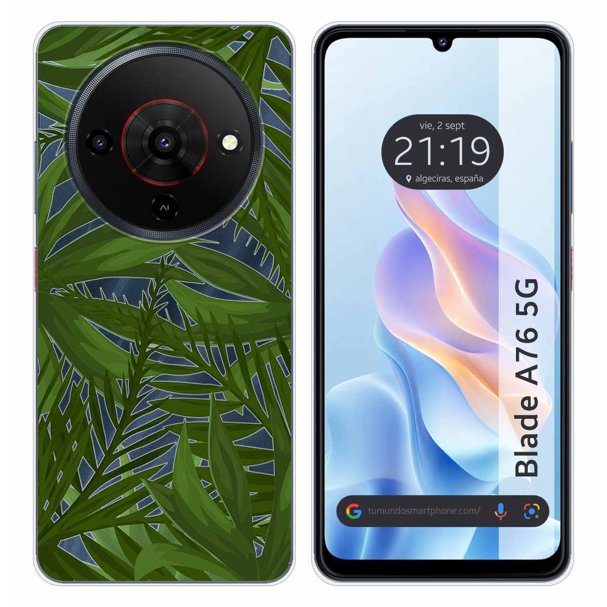 Funda Silicona Transparente para Zte Blade A76...