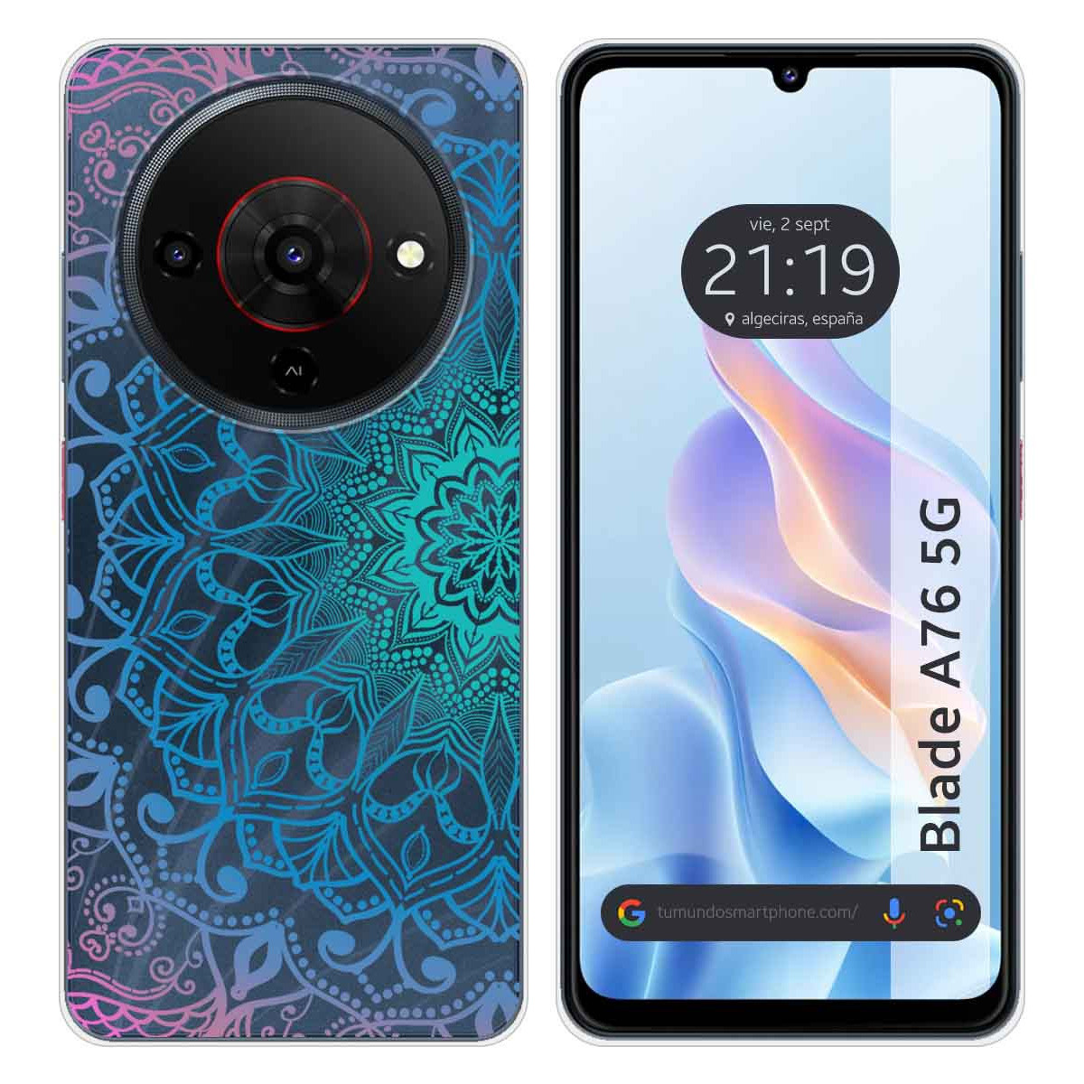 Funda Silicona Transparente para Zte Blade A76...