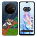 Funda Silicona Transparente para Zte Blade A76 5G diseño Panda Dibujos