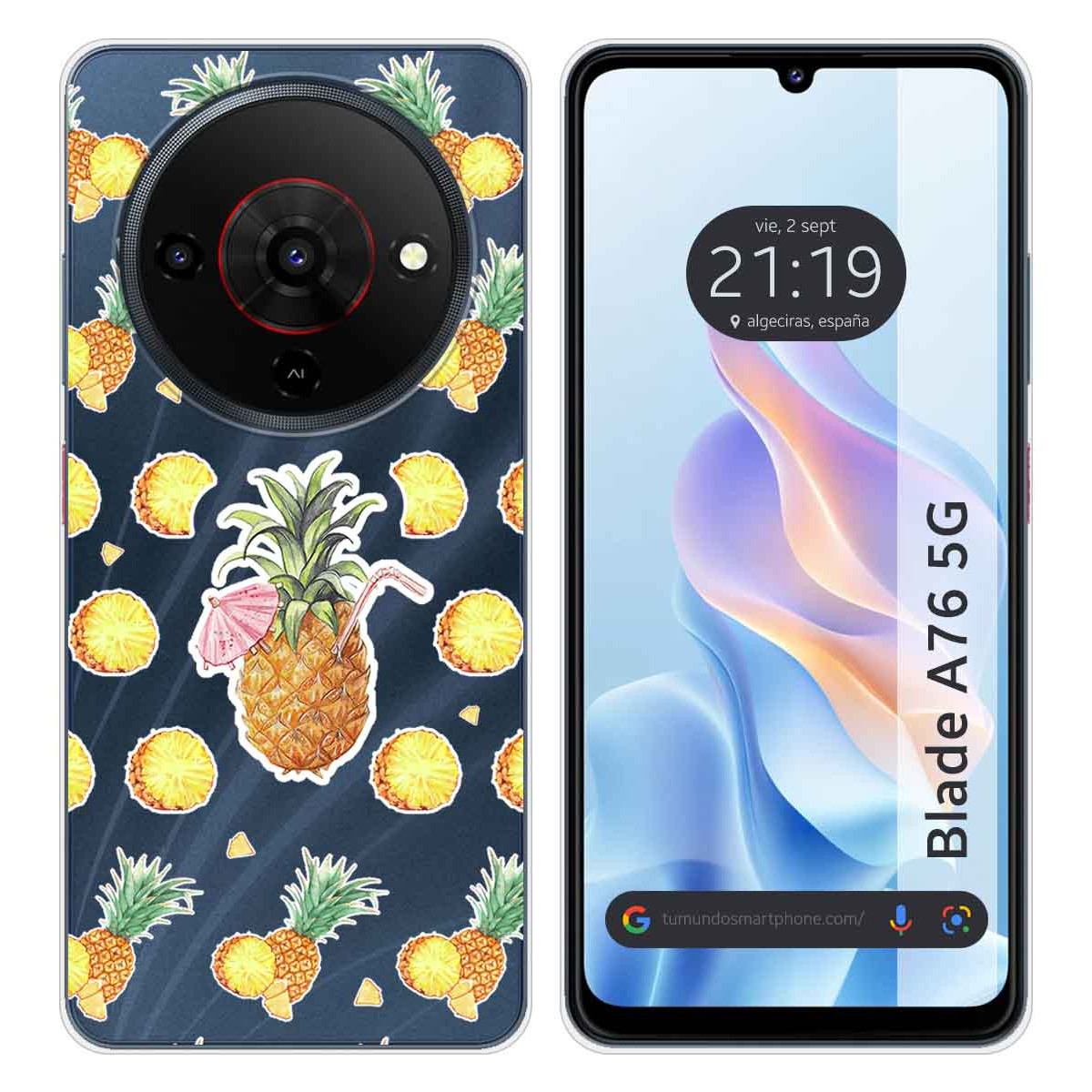 Funda Silicona Transparente para Zte Blade A76...