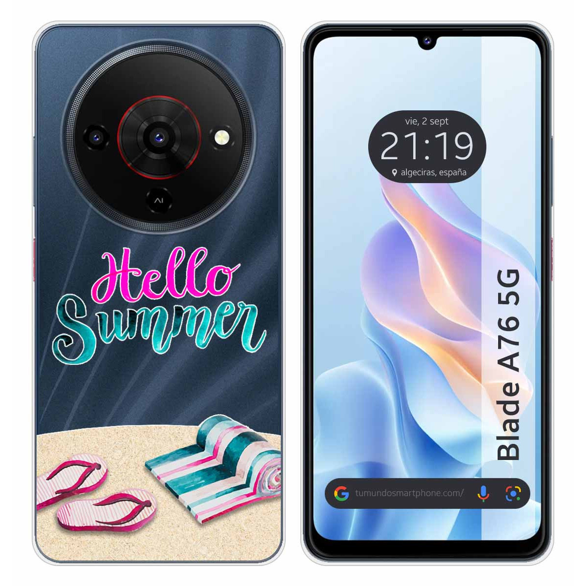 Funda Silicona Transparente para Zte Blade A76...