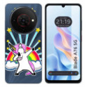Funda Silicona Transparente para Zte Blade A76 5G diseño Unicornio Dibujos
