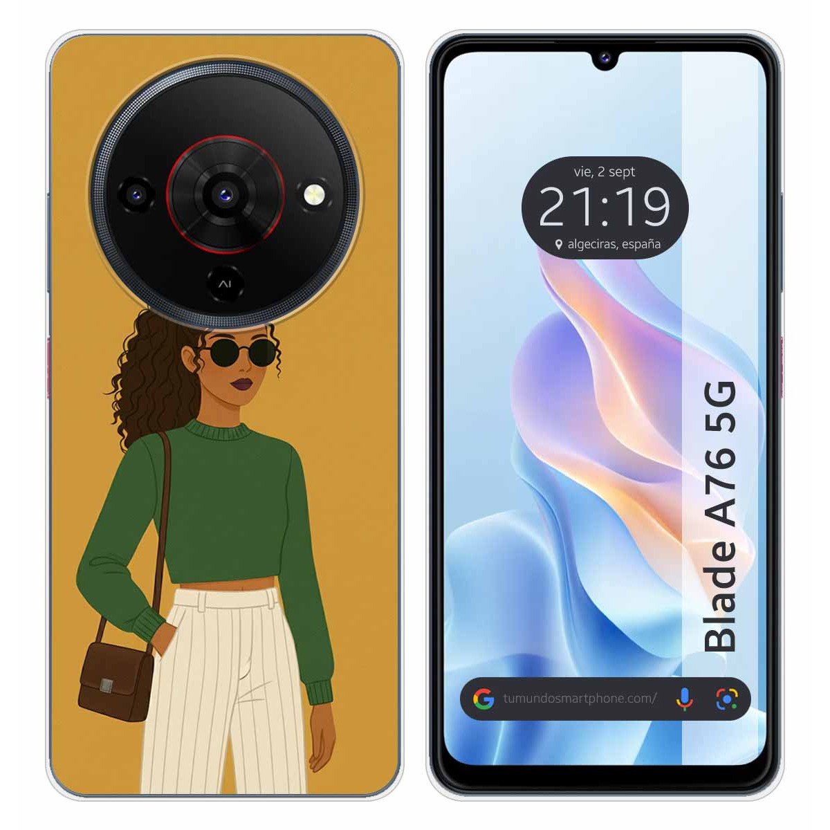 Funda Silicona para Zte Blade A76 5G diseño...