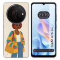 Funda Silicona para Zte Blade A76 5G diseño Mujer 05 Dibujos