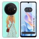 Funda Silicona para Zte Blade A76 5G diseño Mujer 07 Dibujos
