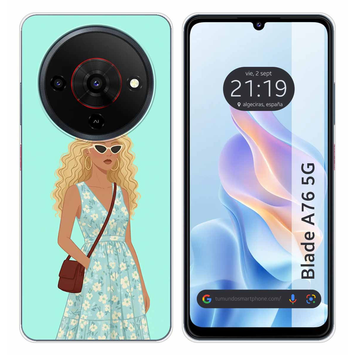 Funda Silicona para Zte Blade A76 5G diseño...