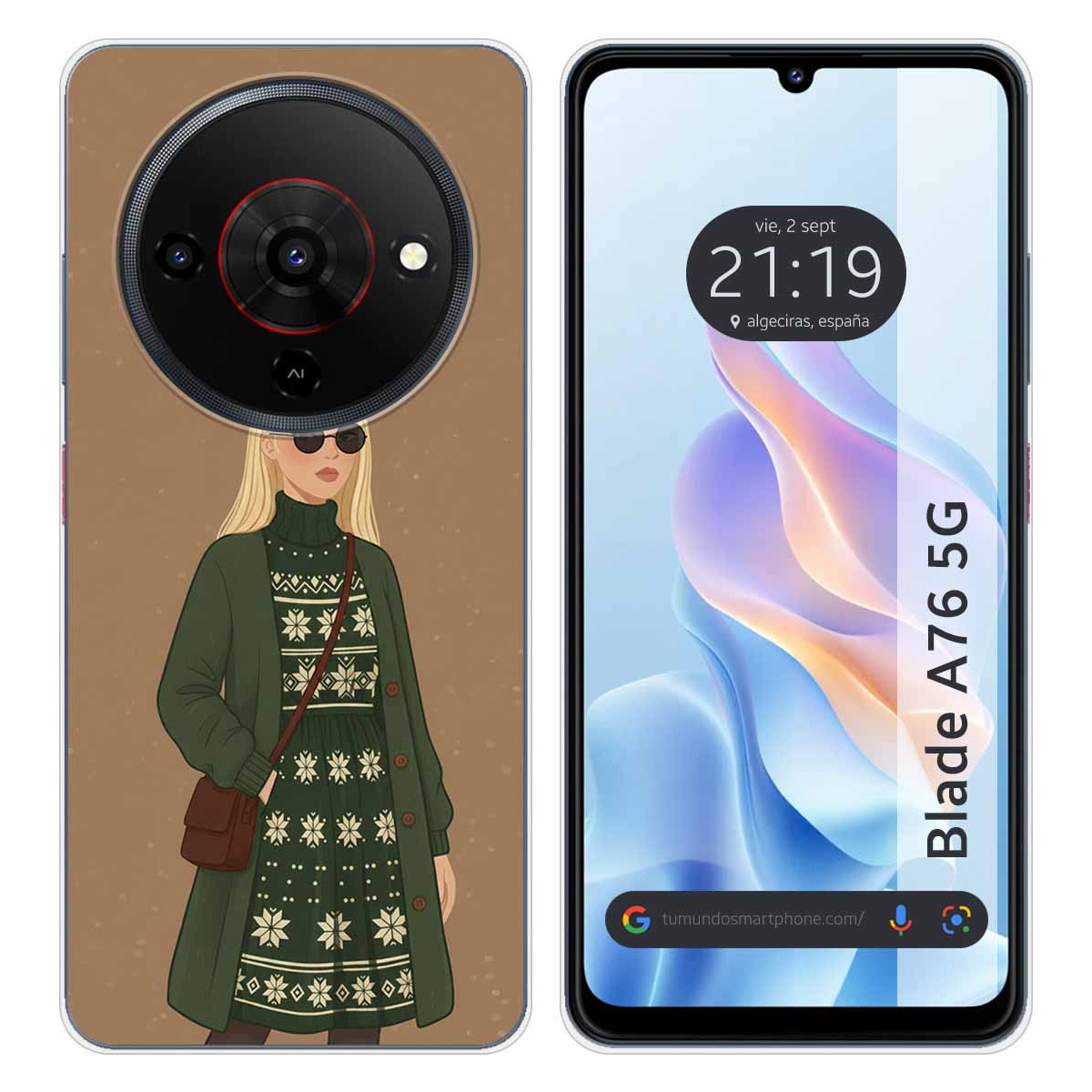 Funda Silicona para Zte Blade A76 5G diseño...