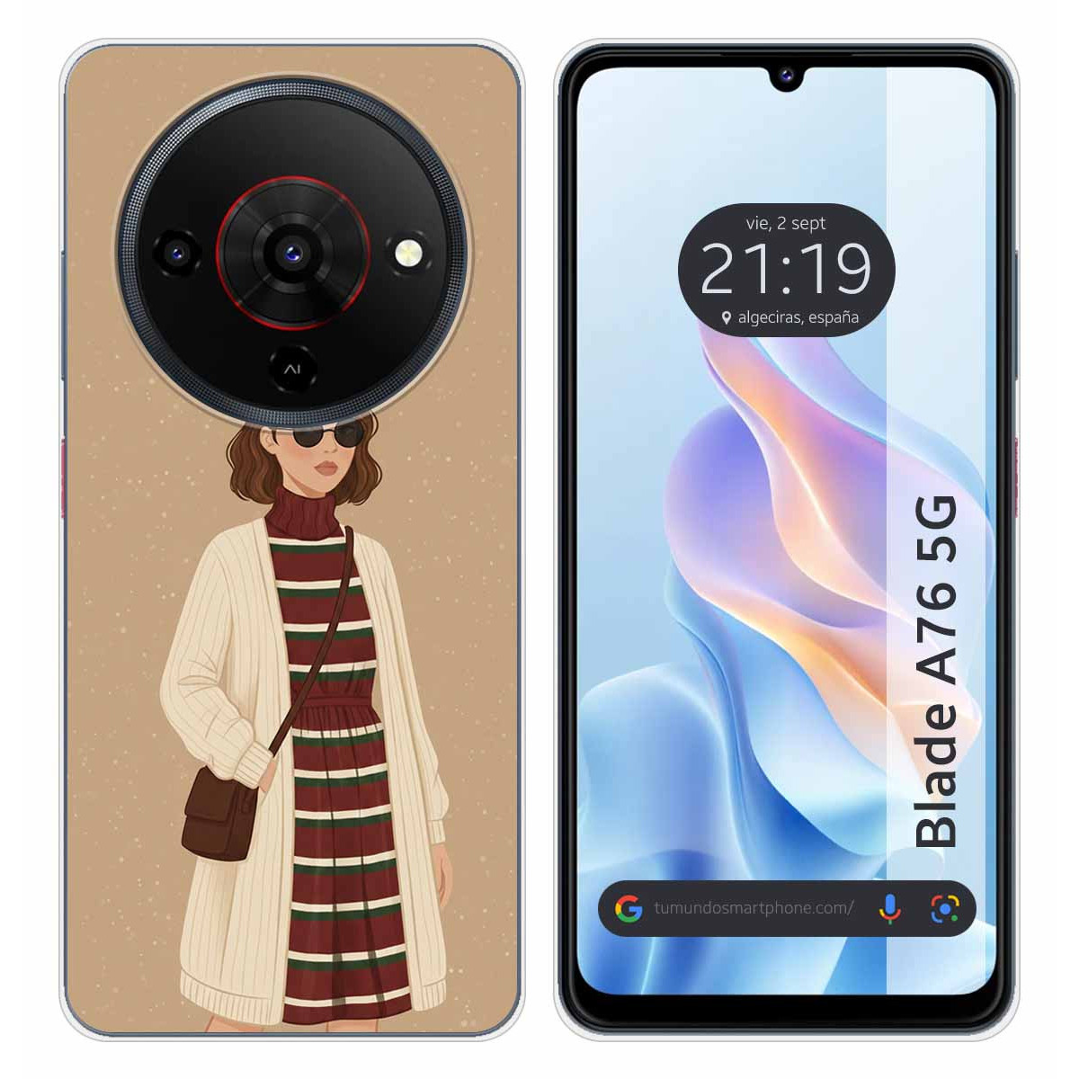 Funda Silicona para Zte Blade A76 5G diseño...