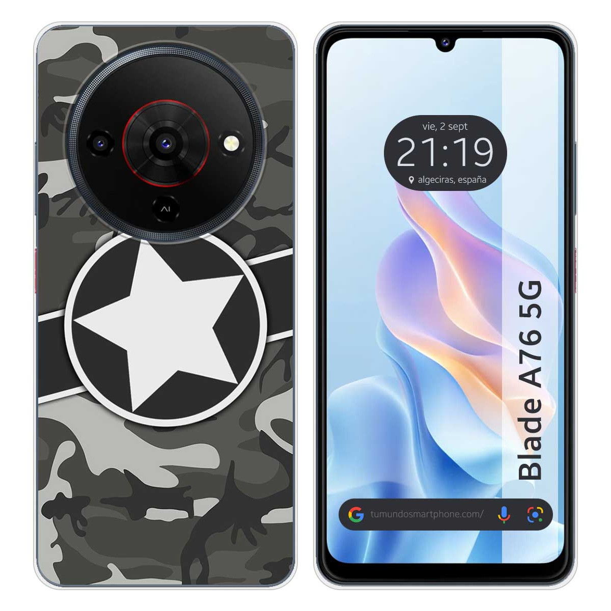 Funda Silicona para Zte Blade A76 5G diseño...