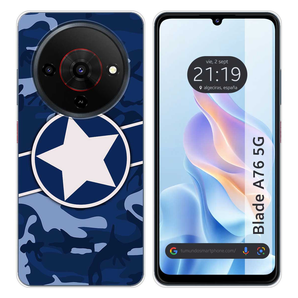 Funda Silicona para Zte Blade A76 5G diseño...