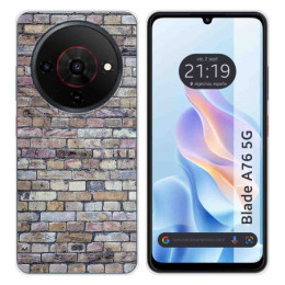 Funda Silicona para Zte Blade A76 5G diseño Ladrillo 02...
