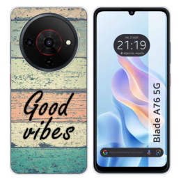 Funda Silicona para Zte Blade A76 5G diseño Madera 01...
