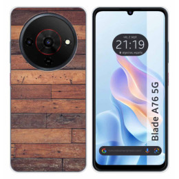 Funda Silicona para Zte Blade A76 5G diseño Madera 03...