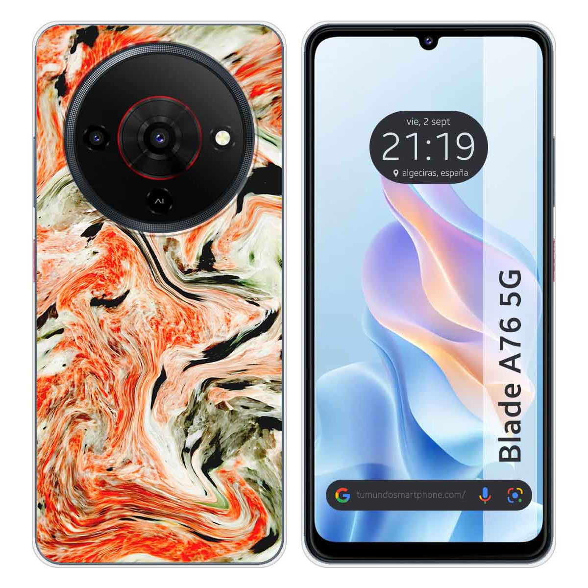 Funda Silicona para Zte Blade A76 5G diseño...