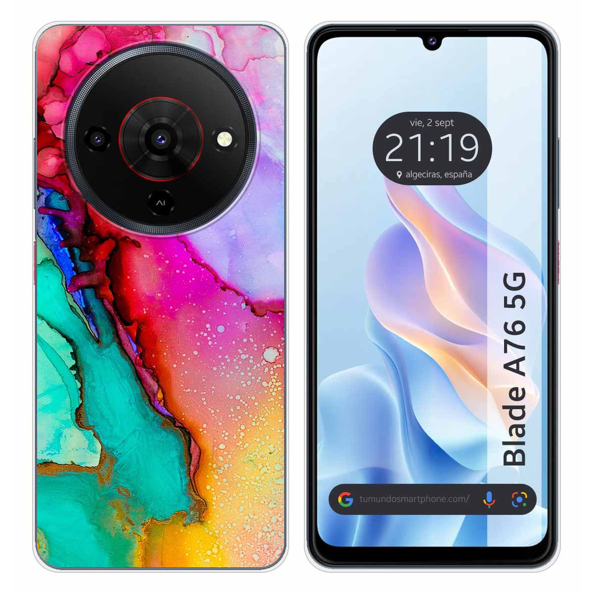 Funda Silicona para Zte Blade A76 5G diseño...