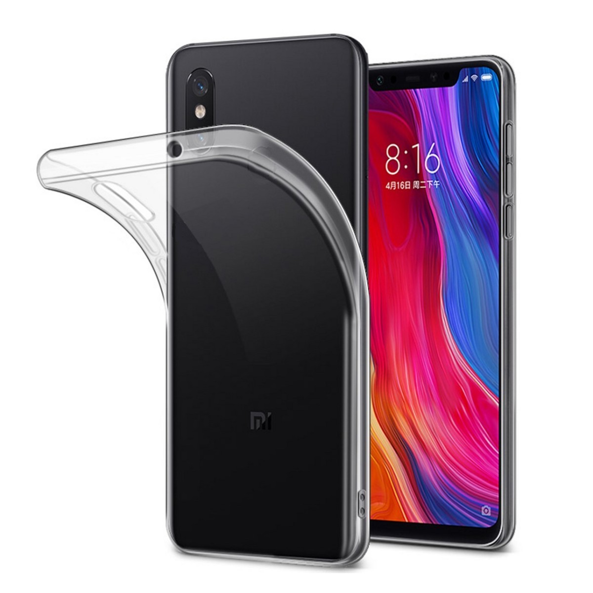 Funda Gel Tpu Fina Ultra-Thin 0,5mm Transparente para Xiaomi Mi 8 Pro