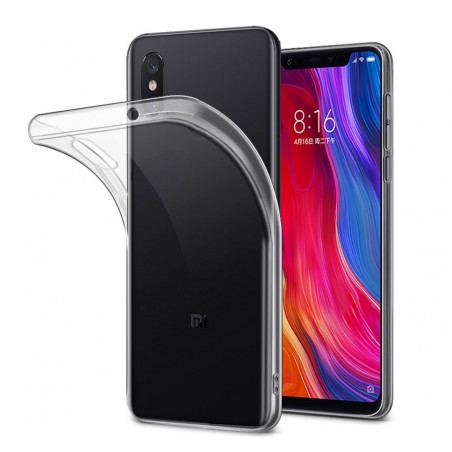 Funda Gel Tpu Fina Ultra-Thin 0,5mm Transparente para Xiaomi Mi 8 Pro
