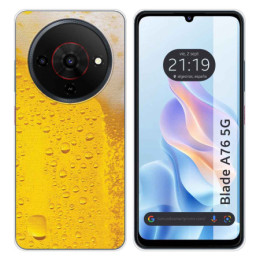 Funda Silicona para Zte Blade A76 5G diseño Cerveza Dibujos