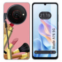 Funda Silicona para Zte Blade A76 5G diseño Brochas Dibujos