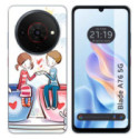 Funda Silicona para Zte Blade A76 5G diseño Café Dibujos
