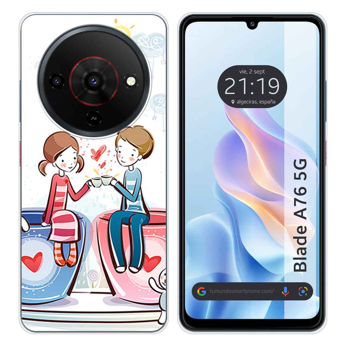 Funda Silicona para Zte Blade A76 5G diseño...
