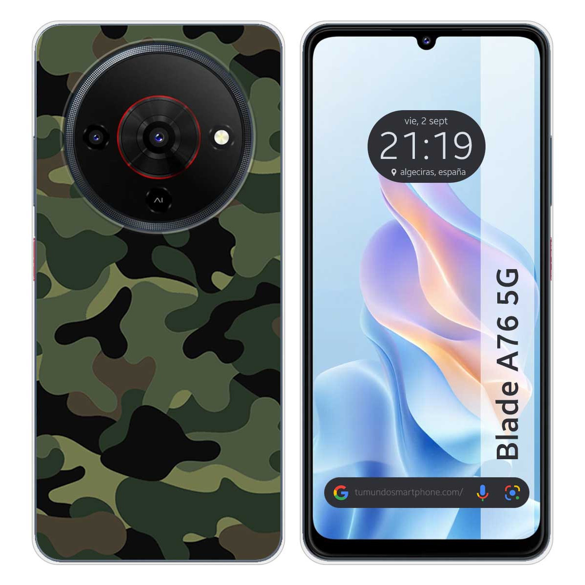 Funda Silicona para Zte Blade A76 5G diseño...