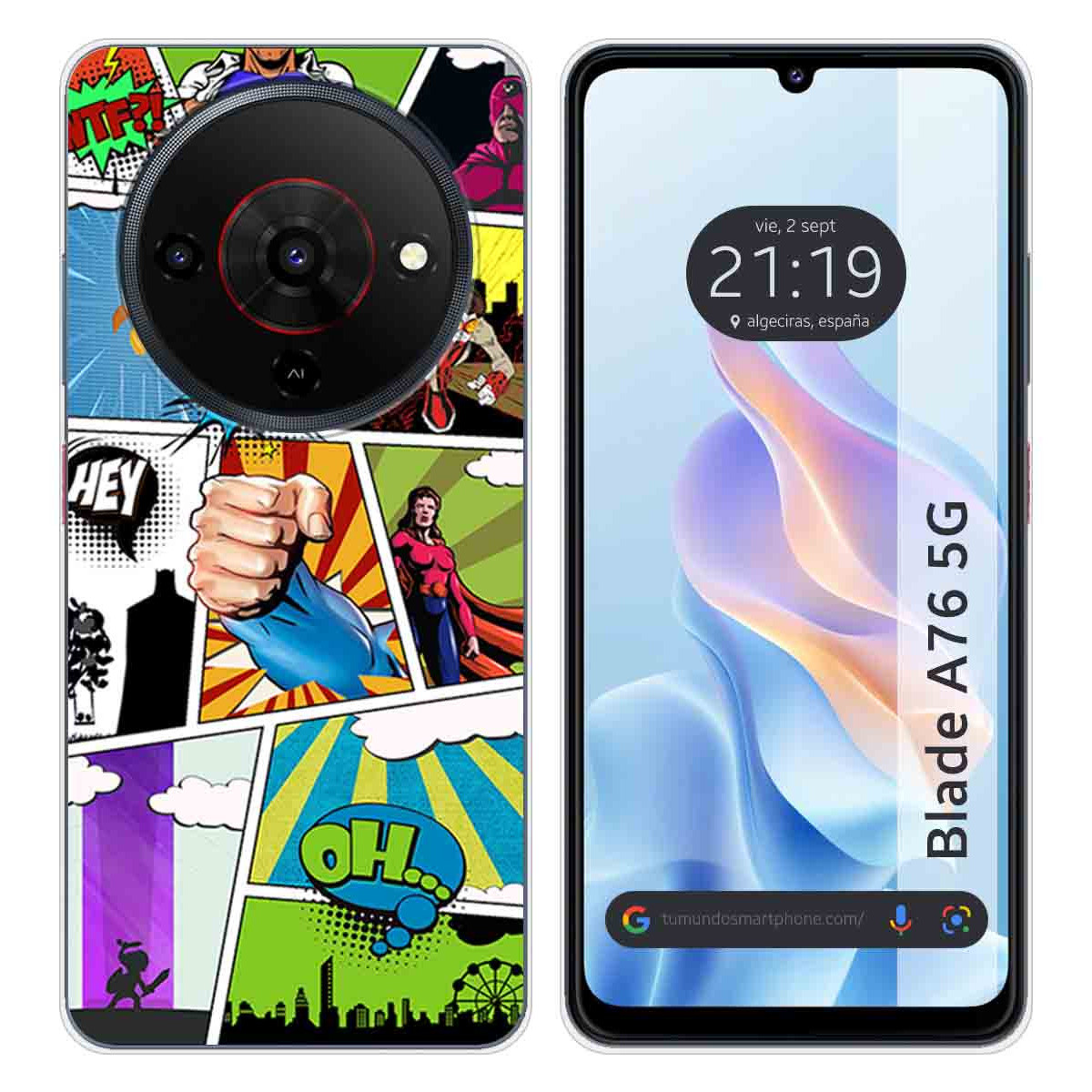 Funda Silicona para Zte Blade A76 5G diseño...