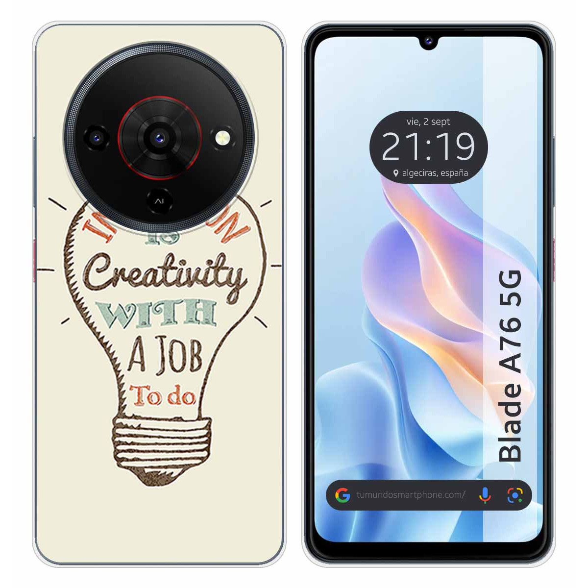 Funda Silicona para Zte Blade A76 5G diseño...