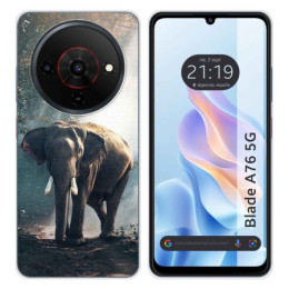 Funda Silicona para Zte Blade A76 5G diseño Elefante Dibujos