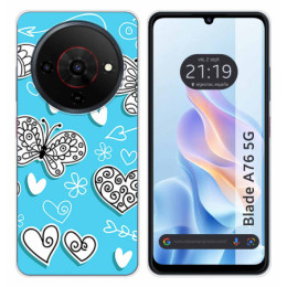 Funda Silicona para Zte Blade A76 5G diseño Mariposas...
