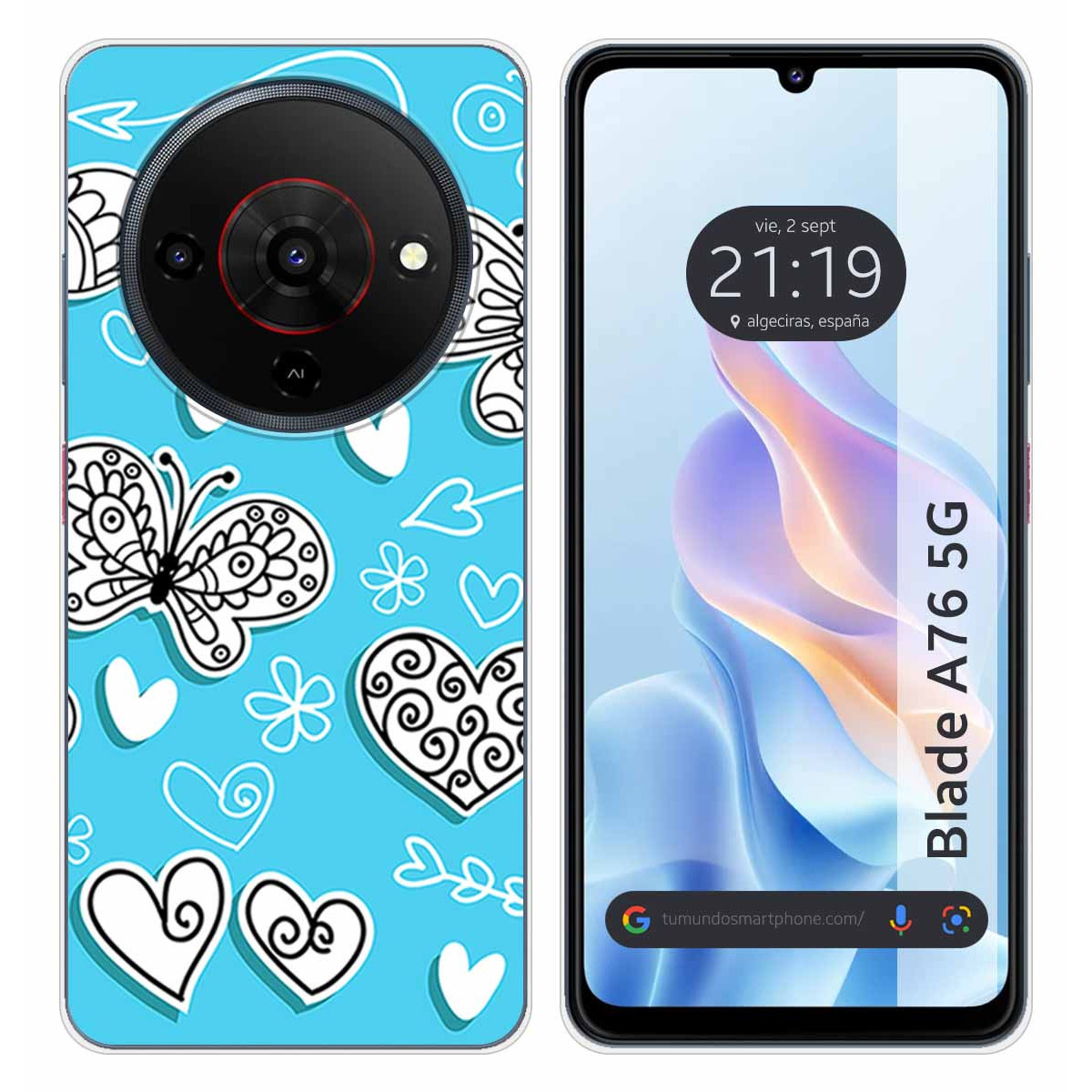 Funda Silicona para Zte Blade A76 5G diseño...