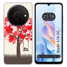 Funda Silicona para Zte Blade A76 5G diseño Pajaritos...