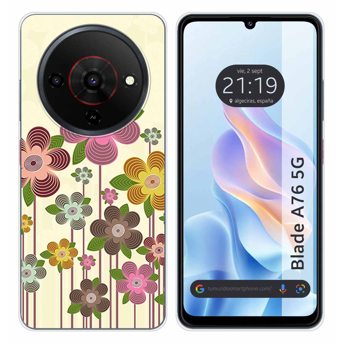 Funda Silicona para Zte Blade A76 5G diseño...