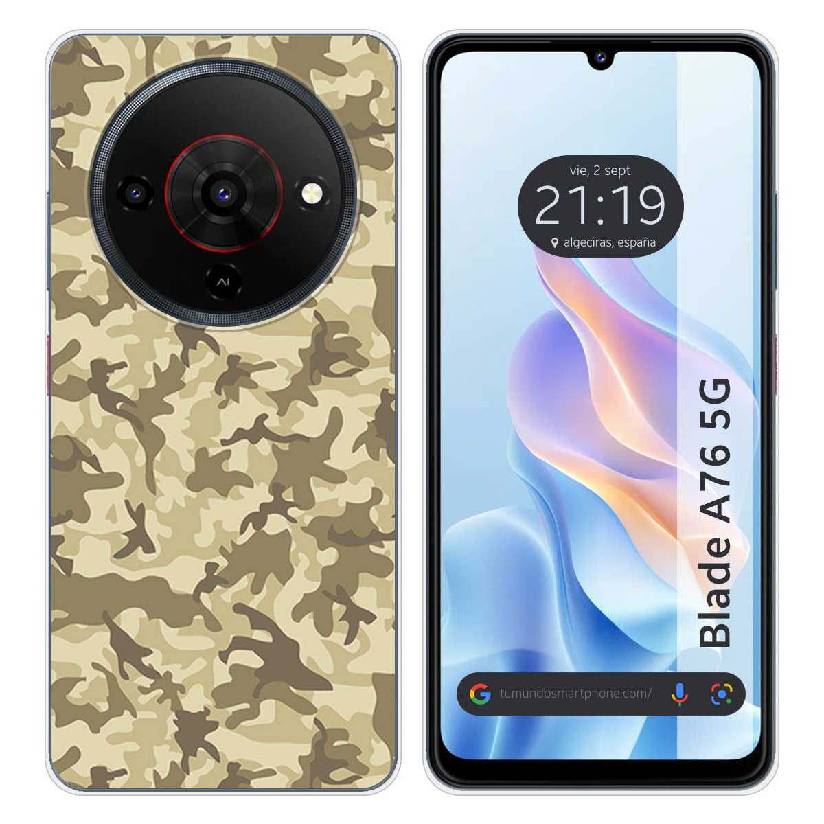 Funda Silicona para Zte Blade A76 5G diseño...