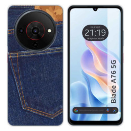 Funda Silicona para Zte Blade A76 5G diseño Vaquero Dibujos