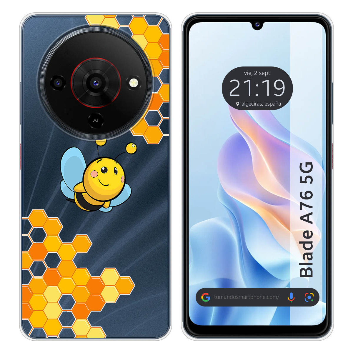 Funda Silicona para Zte Blade A76 5G diseño...