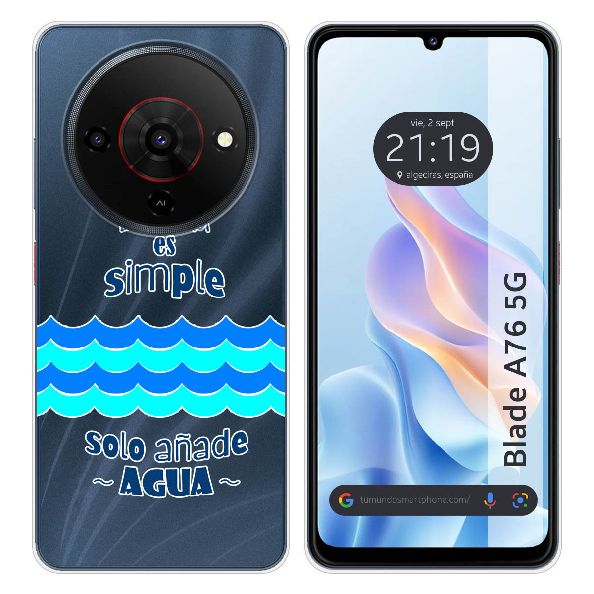 Funda Silicona para Zte Blade A76 5G diseño...