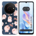 Funda Silicona para Zte Blade A76 5G diseño Cerdos Dibujos