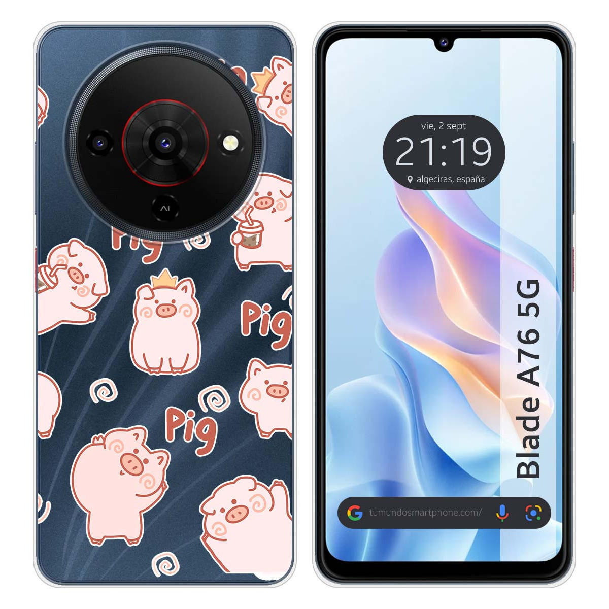 Funda Silicona para Zte Blade A76 5G diseño...