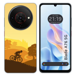 Funda Silicona para Zte Blade A76 5G diseño Ciclista Dibujos