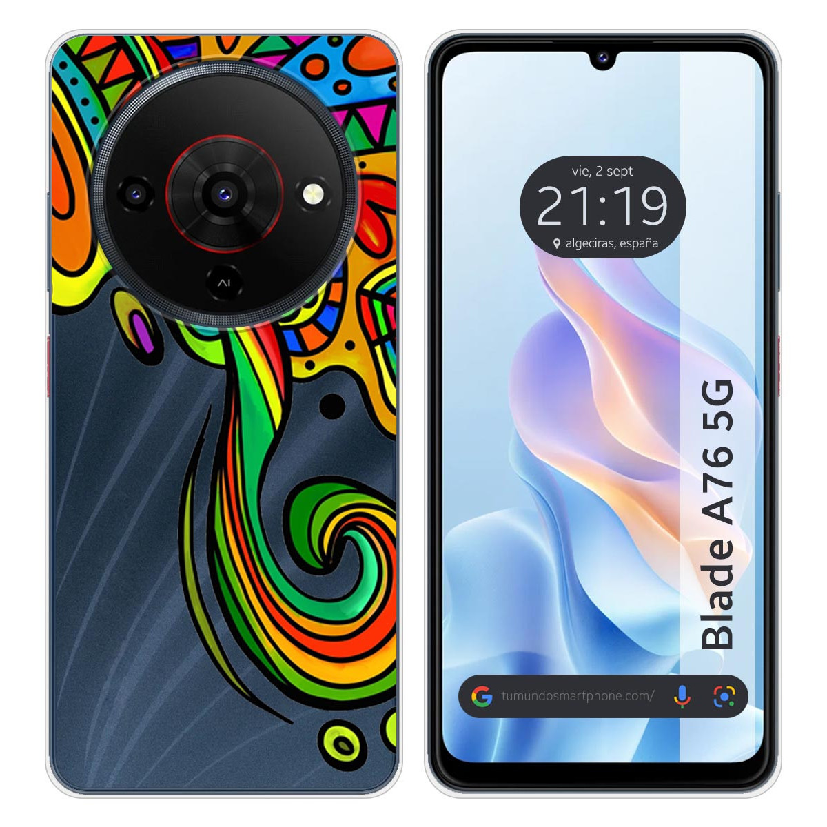 Funda Silicona para Zte Blade A76 5G diseño...
