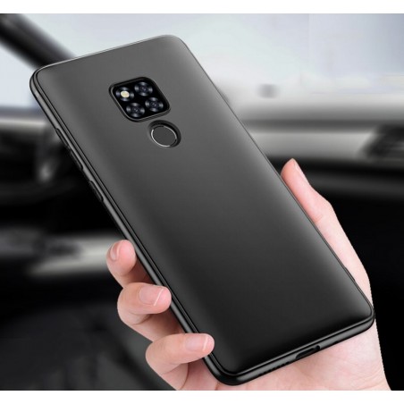 Funda Gel Tpu Tipo Mate Negra para Huawei Mate 20