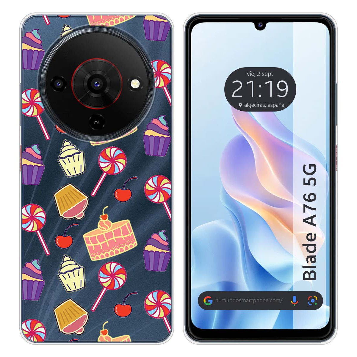 Funda Silicona para Zte Blade A76 5G diseño...
