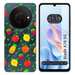 Funda Silicona para Zte Blade A76 5G diseño Frutas 01...